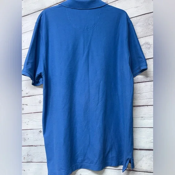Izod Men's Polo Shirt in Classic Blue - Picture 3 of 3
